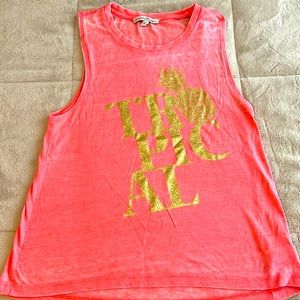 Coral/gold express tank